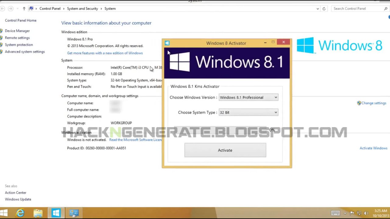 windows 8.1 build 9600 activator